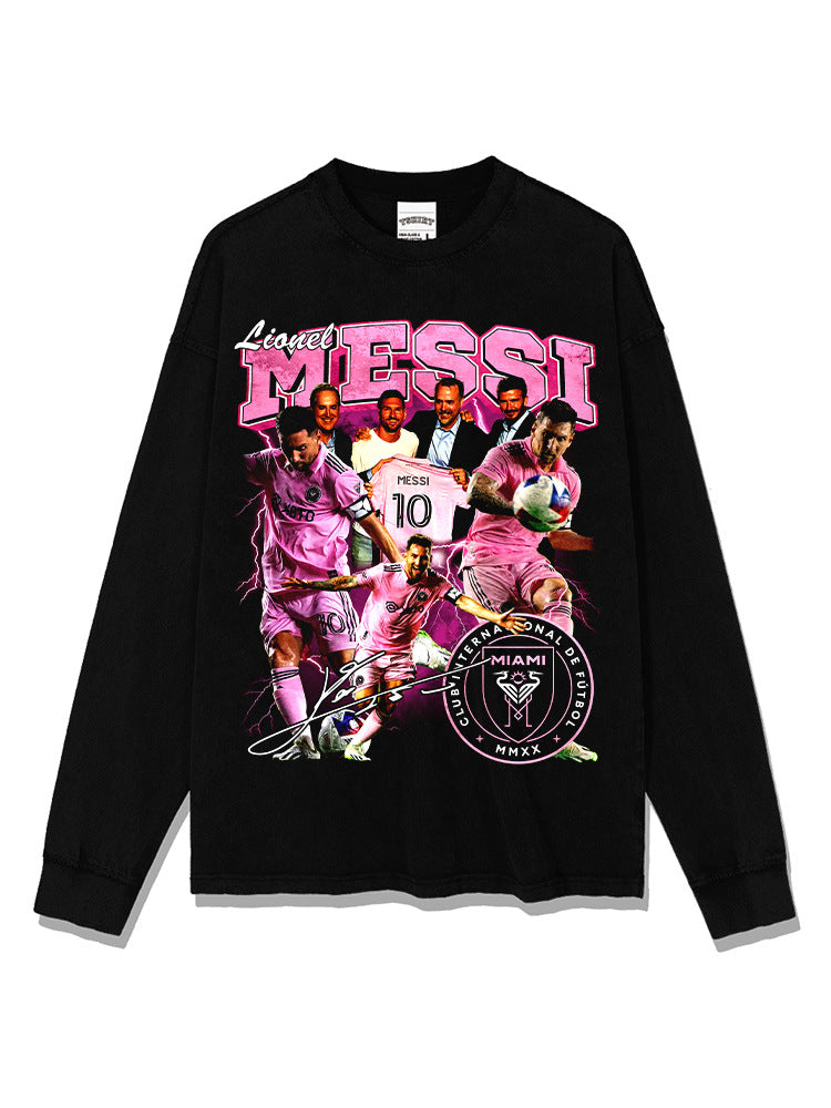Lionel Messi Inter Miami graphic long sleeve tee — Archive 199x