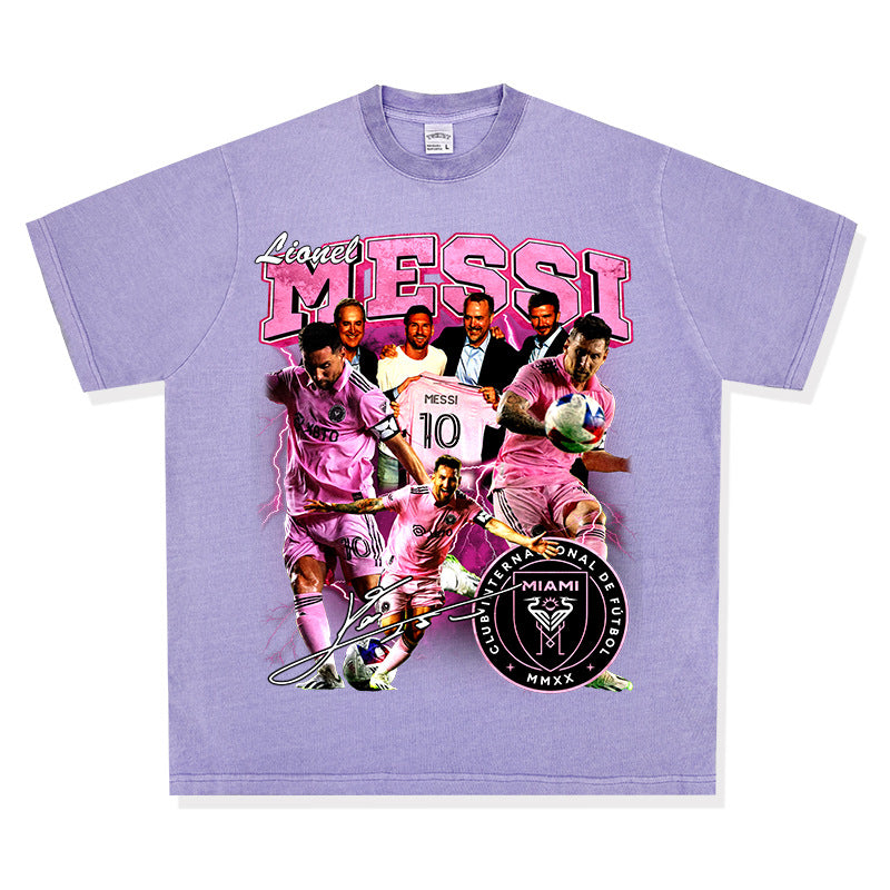 Lionel Messi vintage graphic tee with Inter Miami design — Archive 199x
