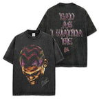 Dennis Rodman vintage graphic tee with colorful portrait and 'Bad As I Wanna Be' text — Archive 199x