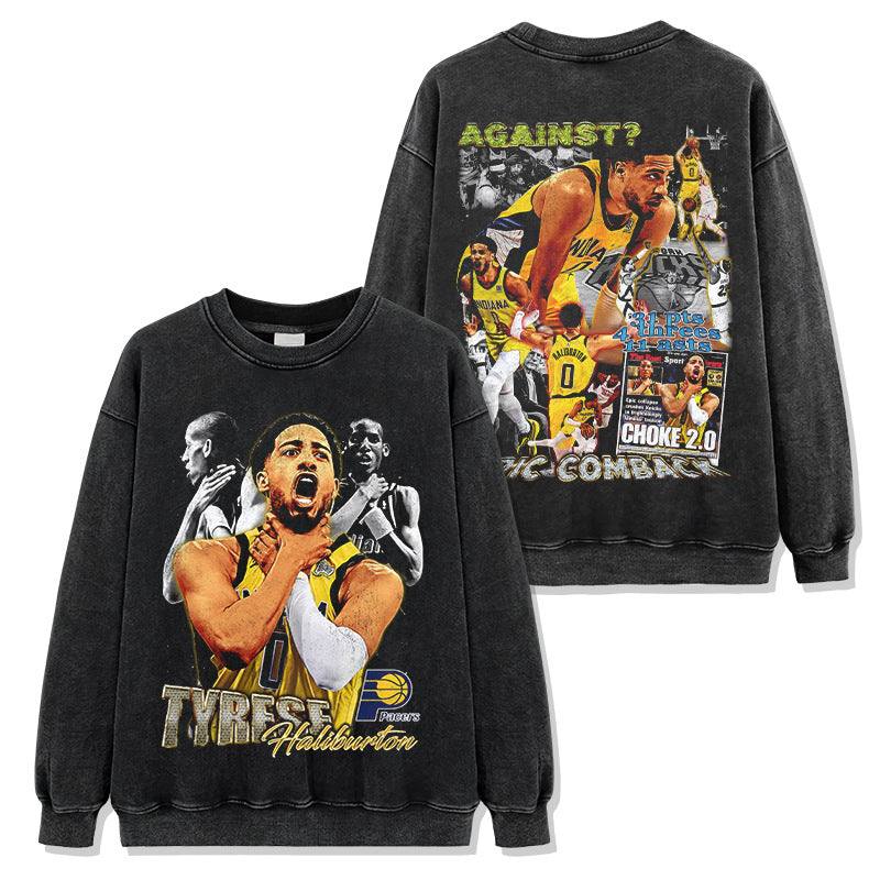 Tyrese Haliburton vintage graphic crewneck — Archive 199x