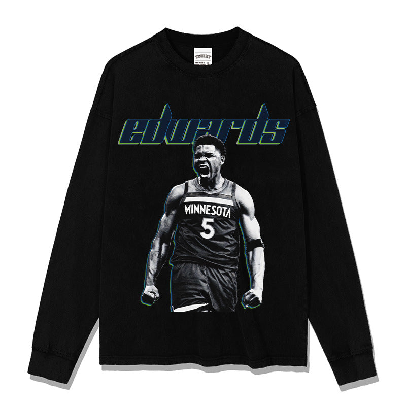 Anthony Edwards vintage graphic long sleeve tee — Archive 199x