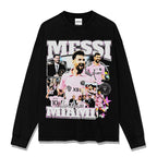 Messi Inter Miami vintage graphic long sleeve — Archive 199x
