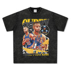 Stephen Curry vintage graphic tee featuring Warriors artwork — Archive 199x