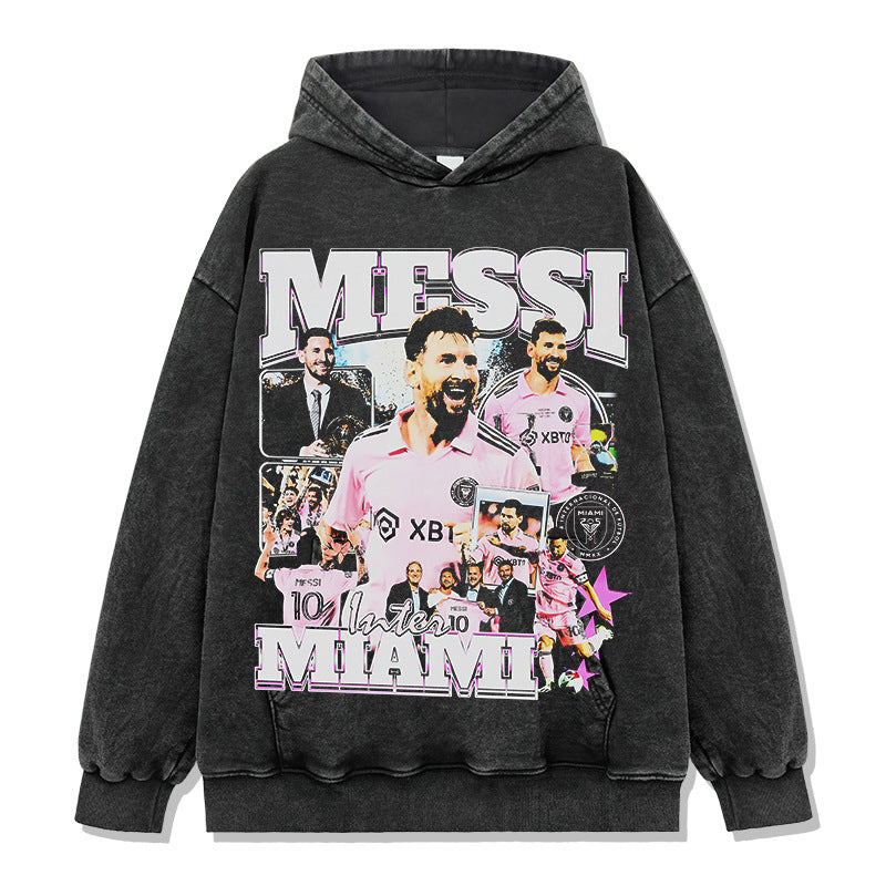 Lionel Messi Inter Miami vintage graphic hoodie — Archive 199x