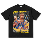 Stephen Curry vintage graphic tee featuring basketball artwork — Archive 199x