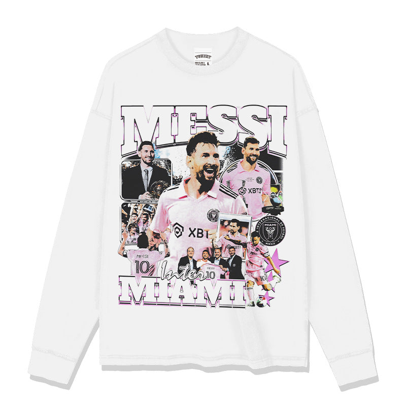 Lionel Messi vintage graphic long sleeve tee — Archive 199x