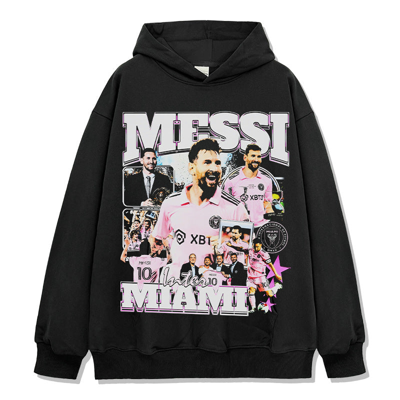 Lionel Messi Inter Miami vintage graphic hoodie — Archive 199x