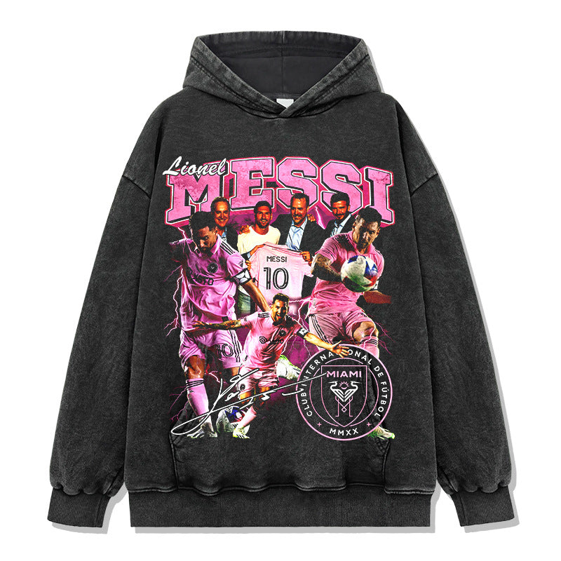 Lionel Messi Inter Miami vintage graphic hoodie — Archive 199x