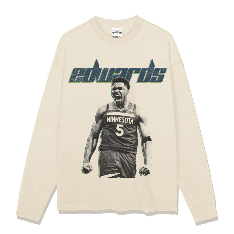 Anthony Edwards vintage graphic long sleeve tee — Archive 199x