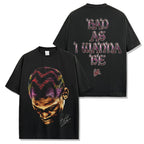 Dennis Rodman vintage graphic tee with colorful hair portrait — Archive 199x
