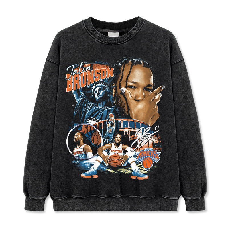 Jalen Brunson Streetwear Graphic Crewneck