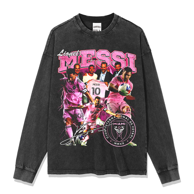 Lionel Messi vintage graphic long sleeve — Archive 199x