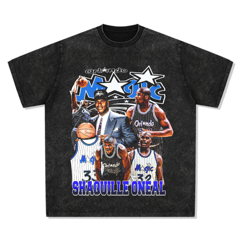 Shaq vintage basketball graphic tee heavyweight streetwear shirt Archive 199X