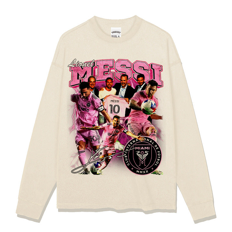Lionel Messi Inter Miami vintage graphic long sleeve — Archive 199x