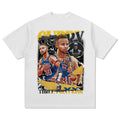 Stephen Curry vintage graphic tee featuring basketball action collage — Archive 199x