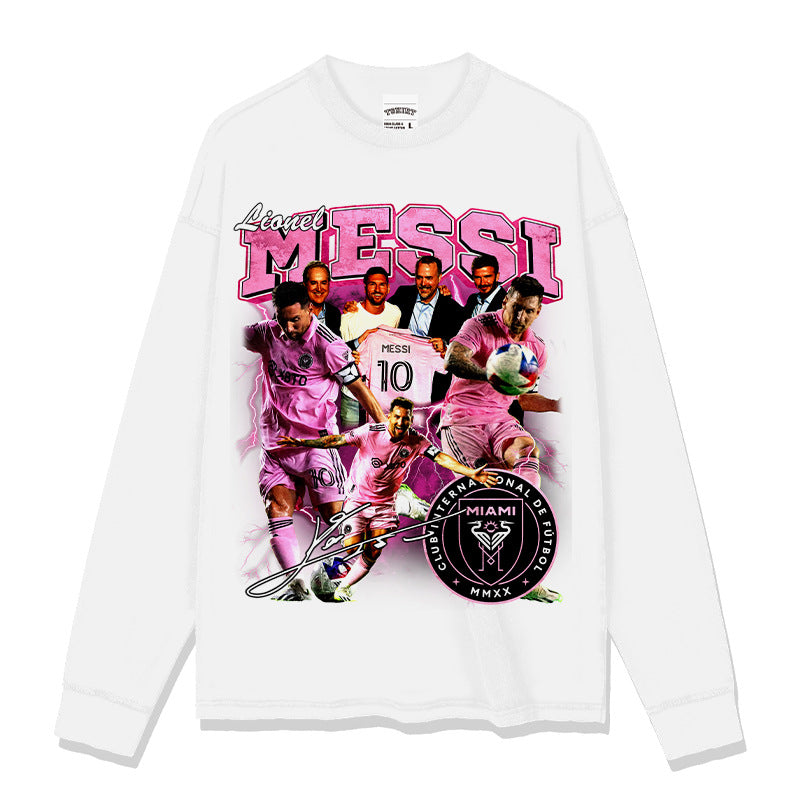 Lionel Messi Inter Miami vintage graphic long sleeve — Archive 199x