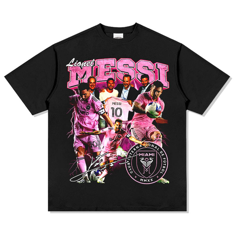 Lionel Messi vintage graphic tee with Inter Miami design — Archive 199x