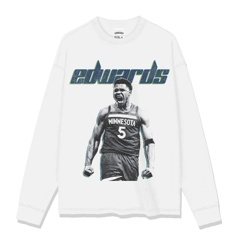 Anthony Edwards vintage graphic long sleeve tee — Archive 199x